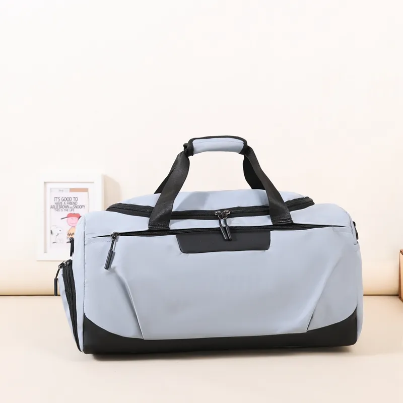 BUBM Nylon Travel Bag Unisex Black/Dark Blue/Light Blue/Pink/Light Gray-6