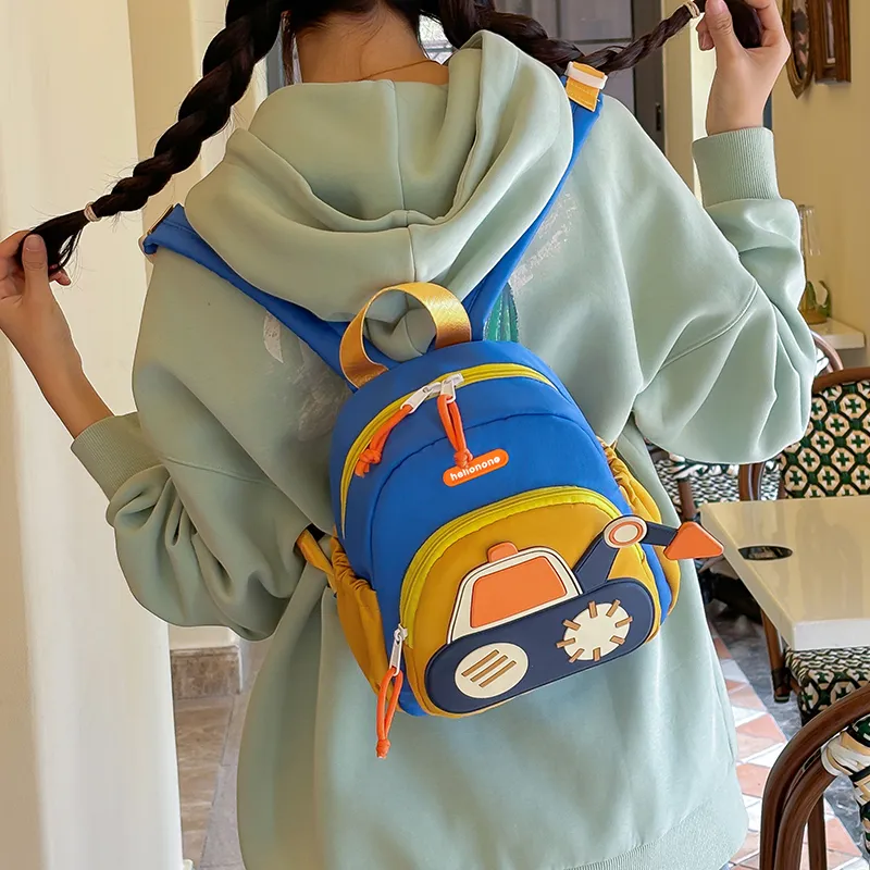 BUBM Nylon Backpack Kids' Blue & Yellow/Blue & Green-4