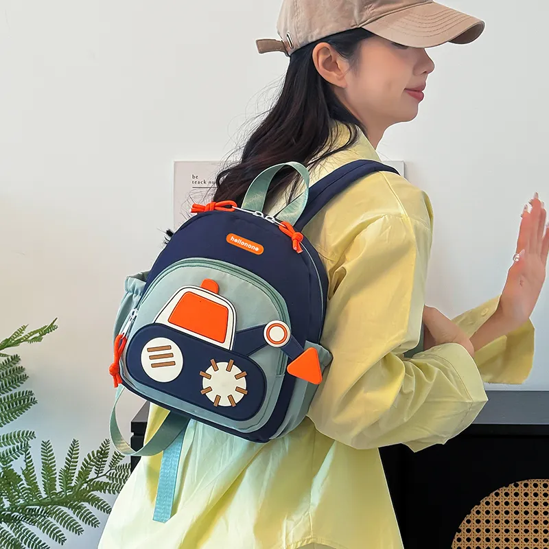 BUBM Nylon Backpack Kids' Blue & Yellow/Blue & Green-9