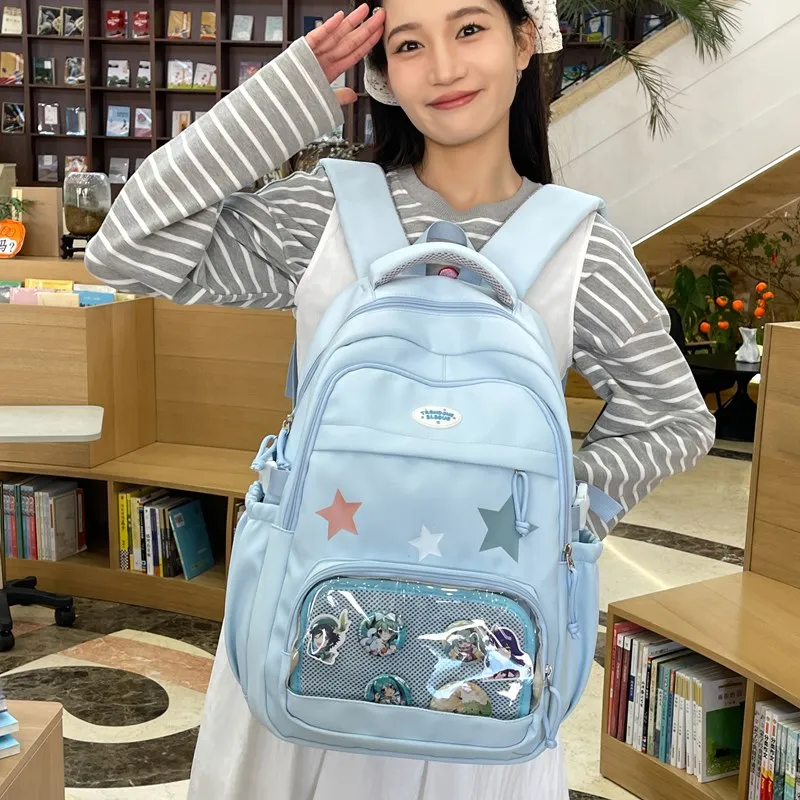 BUBM Composite Cloth Backpack Unisex Multicolor-18
