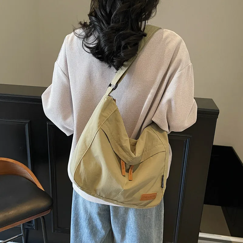 BUBM Fabric Shoulder Bag, Crossbody Bag Women's Black/Ecru/Dark Gray/Green/Khaki/Brown-20
