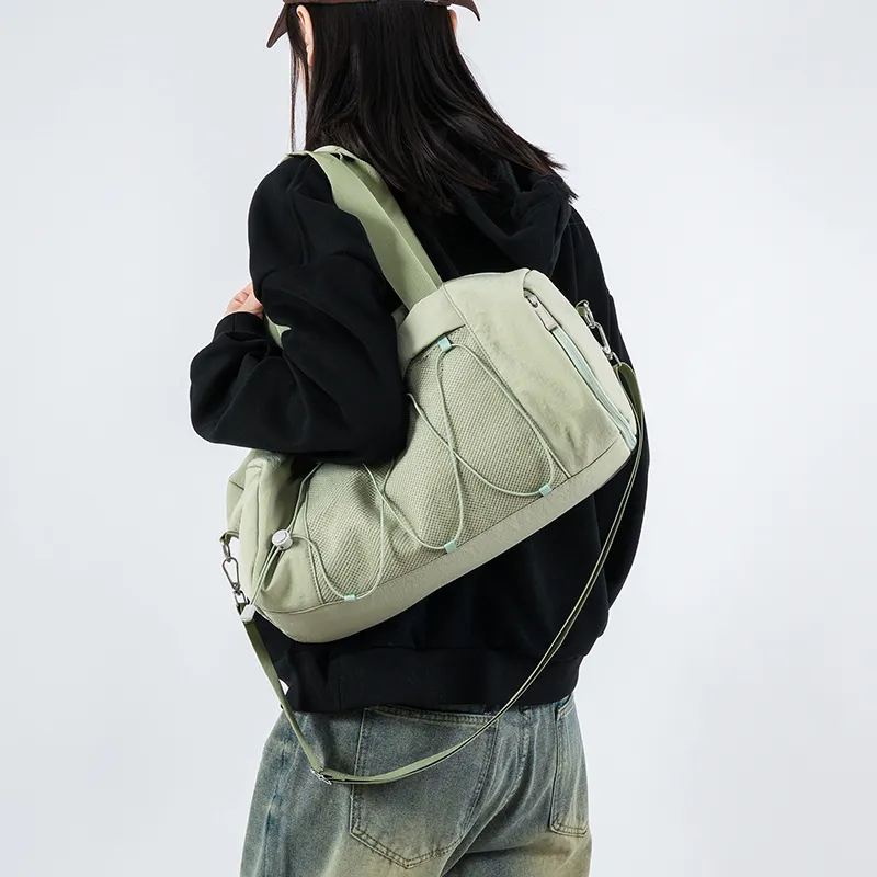 BUBM Polyester Travel Bag Unisex Black/White/Green/Pink-20