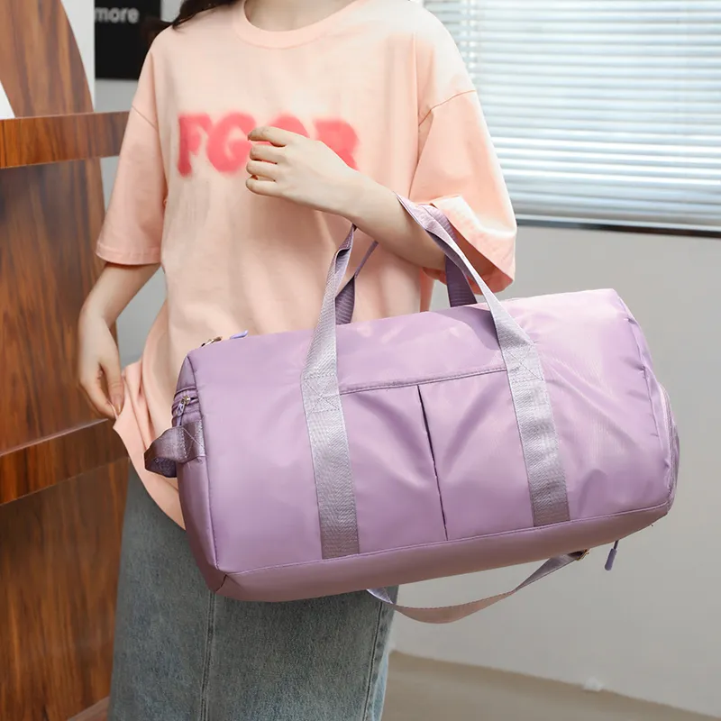 BUBM Oxford Shoulder Bag, Travel Bag Unisex Black/Red/Pink/Purple/Sky Blue/Lake Blue/Dark Blue-23