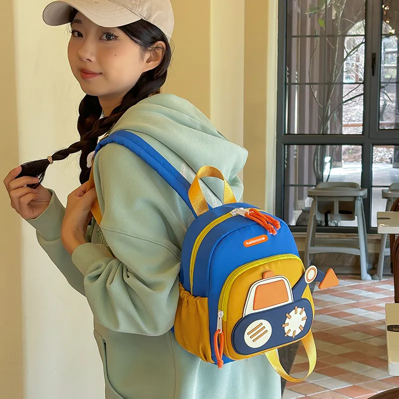 BUBM Nylon Backpack Kids' Blue & Yellow/Blue & Green-5