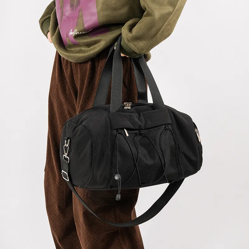 BUBM Polyester Travel Bag Unisex Black/White/Green/Pink-1