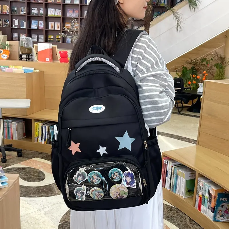 BUBM Composite Cloth Backpack Unisex Multicolor-11