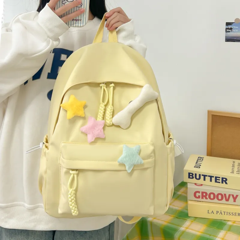 BUBM Composite Cloth Backpack Regular Unisex Multicolor-1