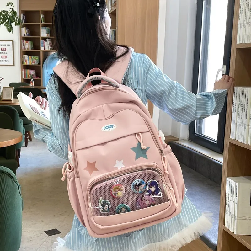 BUBM Composite Cloth Backpack Unisex Multicolor-23