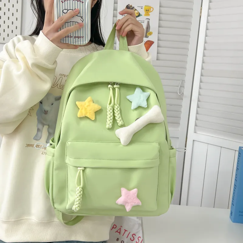 BUBM Composite Cloth Backpack Regular Unisex Multicolor-16