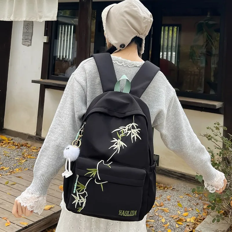 BUBM Composite Cloth Backpacks Backpack Women's Multicolor-9