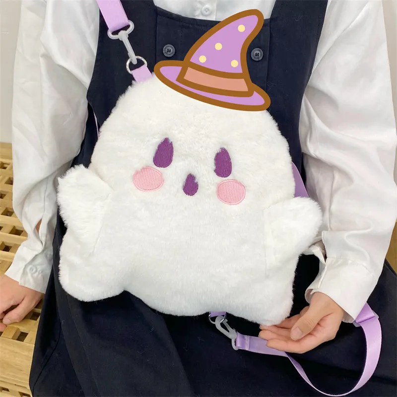 BUBM Velour Backpack Tubas Unisex White-4