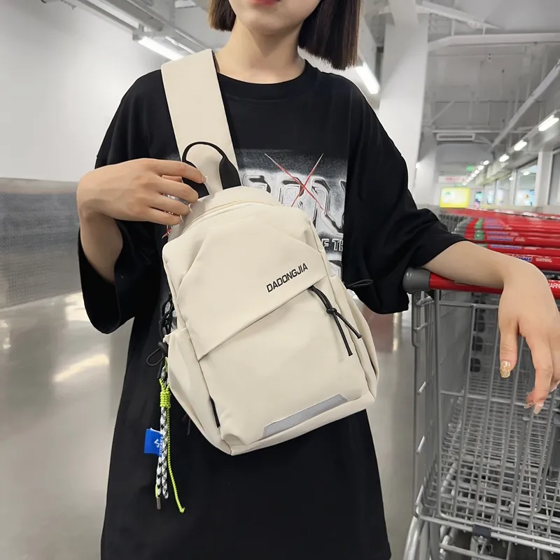BUBM Nylon Sling Bag Unisex Black/White/Blue/Green-4