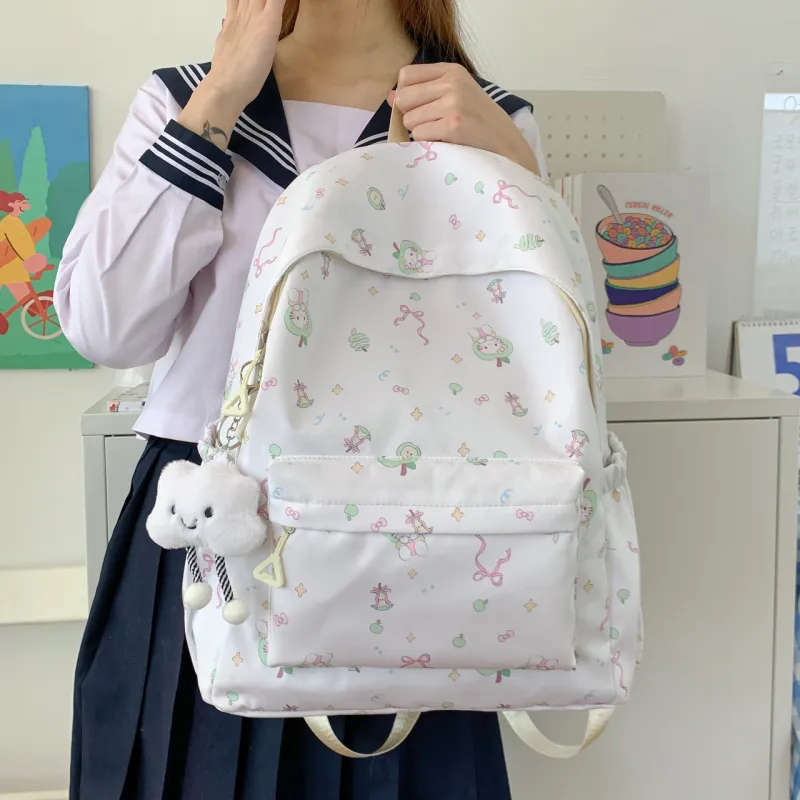 BUBM Composite Cloth Backpack Women's Multicolor-9