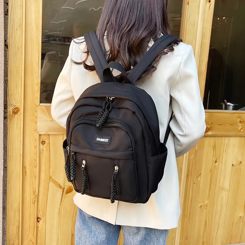 BUBM Nylon Backpack Unisex Multicolor-2
