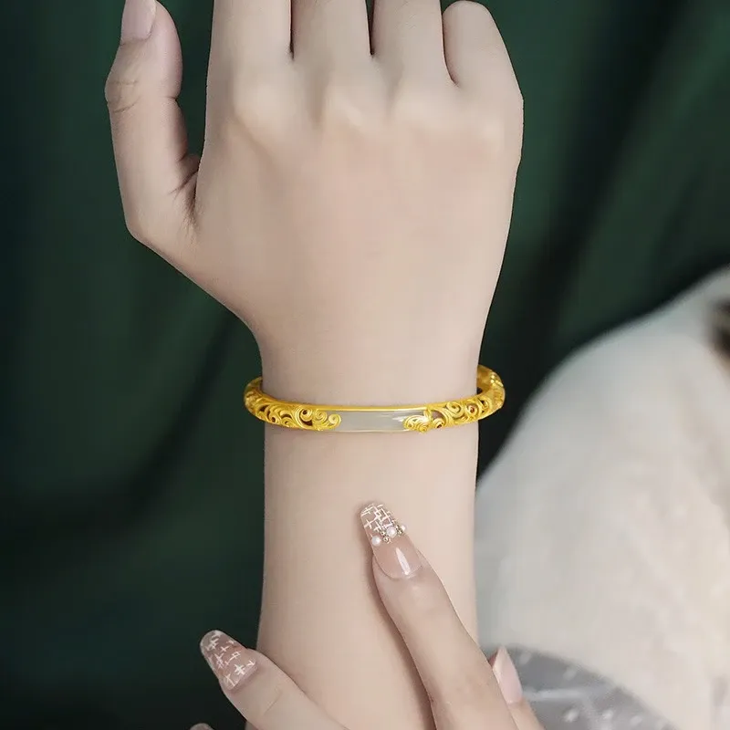 OONEE S925 Silver Bangles Women's-5
