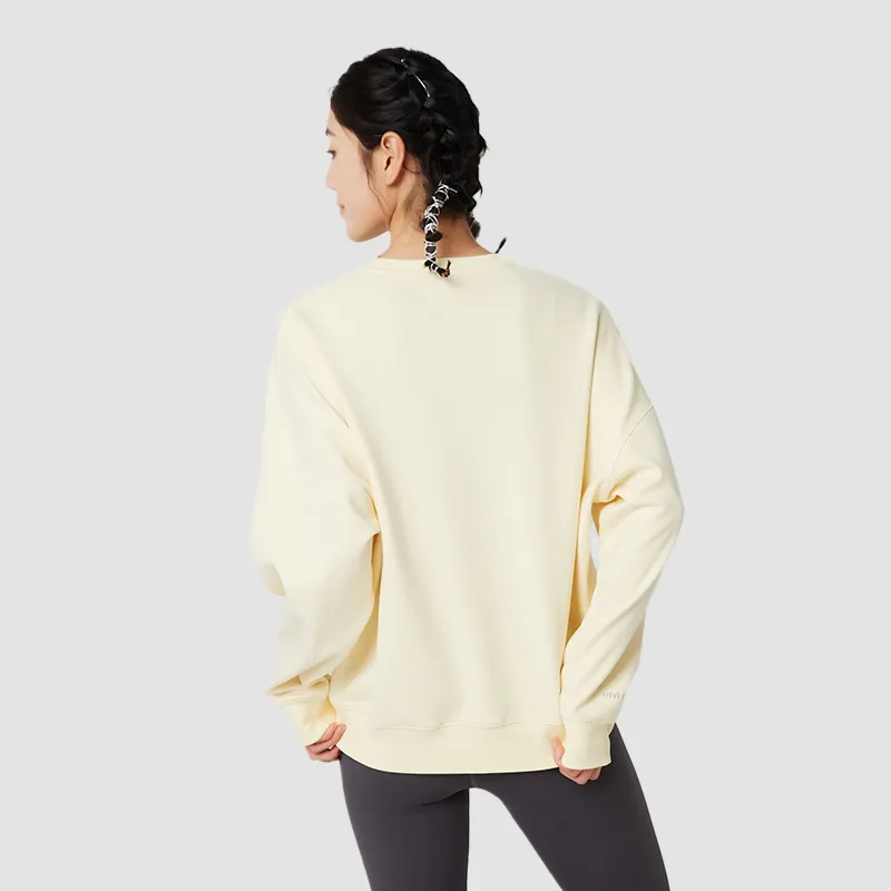 VIVI CYCLE Sweatshirt Unisex Beige Yellow-4