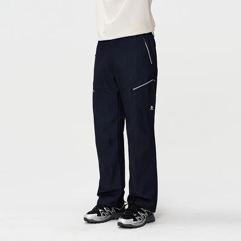 VIVI CYCLE Down Pants Unisex Denim-4