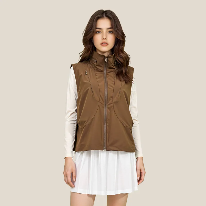 VIVI CYCLE Vests Women's Brown-2