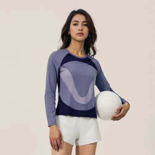VIVI CYCLE Yoga T Shirt Women's Dark Purple