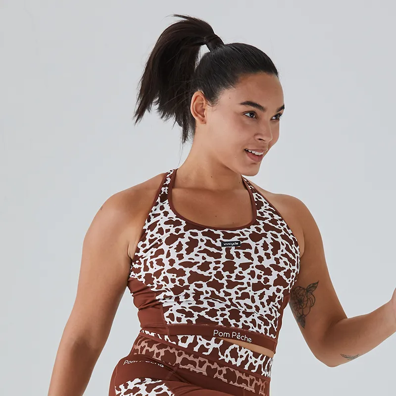 VIVI CYCLE x POM PECHE Sport Vests Women's Brown-4