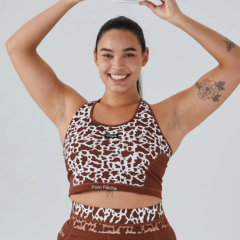 VIVI CYCLE x POM PECHE Sport Vests Women's Brown-5