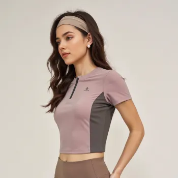 VIVI CYCLE Yoga T Shirt Women's Pink