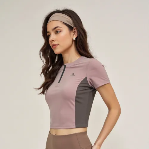 VIVI CYCLE Yoga T Shirt Women's Pink