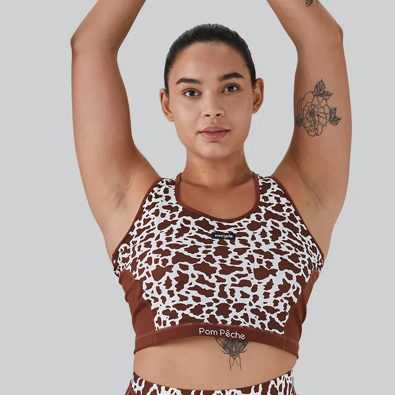 VIVI CYCLE x POM PECHE Sport Vests Women's Brown-3