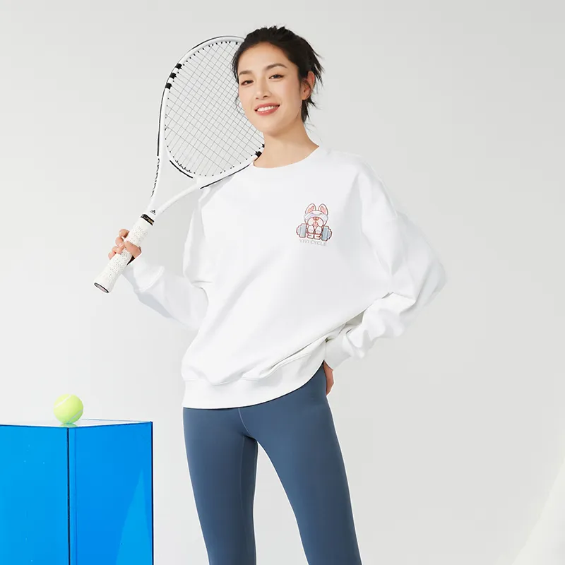 VIVI CYCLE Sweatshirt Unisex Ivory White-1