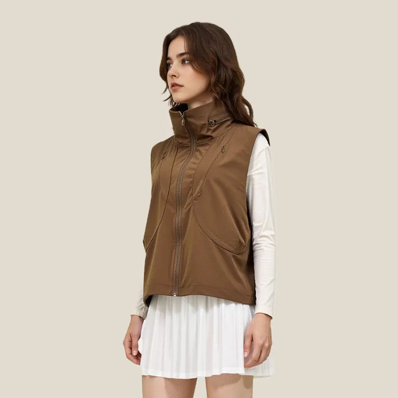 VIVI CYCLE Vests Women's Brown-4
