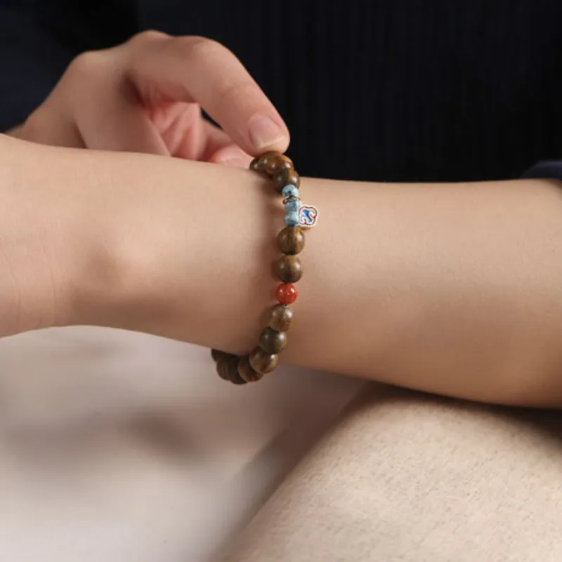BNNYW Golden Sandalwood Bracelets Unisex-1