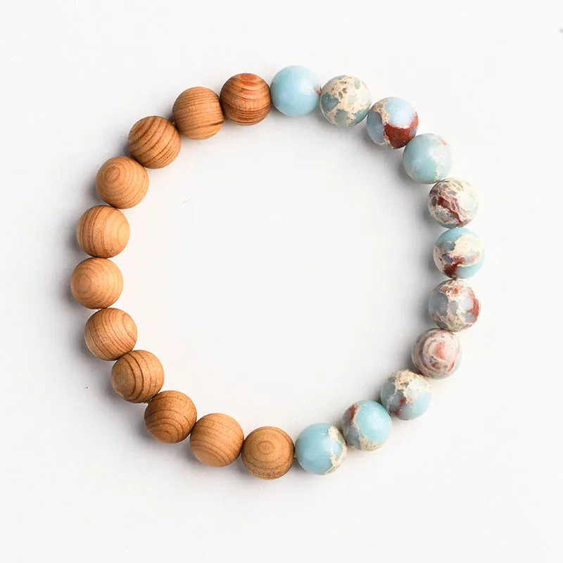 BNNYW Green Sandalwood Bracelets Unisex-7