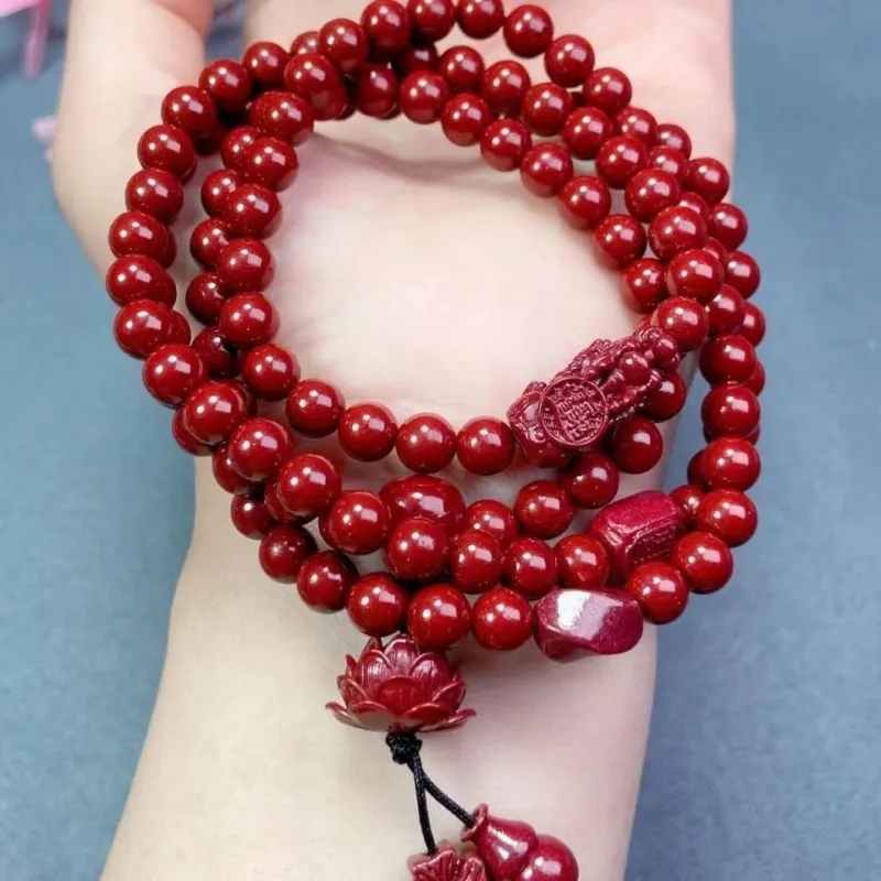 BNNYW Reconstructed Cinnabar Bracelets Unisex-2