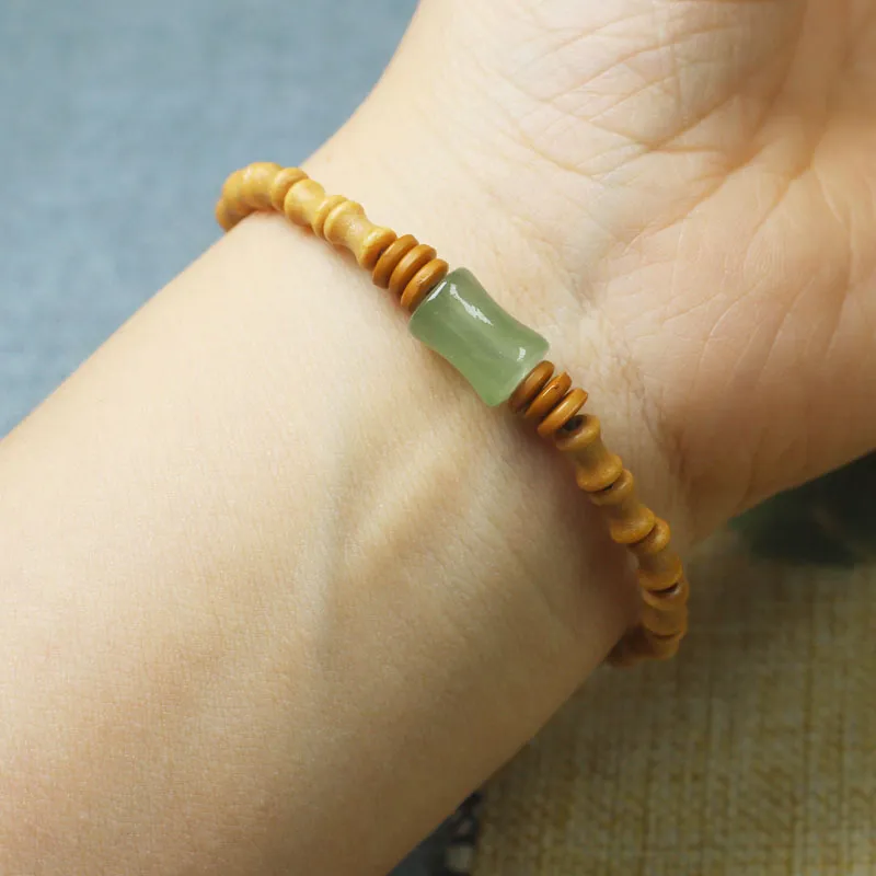 BNNYW Milky Agarwood Wooden Bracelets Unisex-2