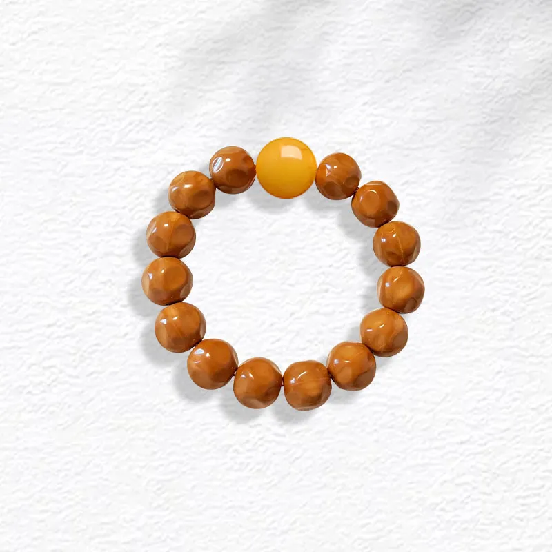 BNNYW Monkey Head Walnut Bracelets Unisex-1
