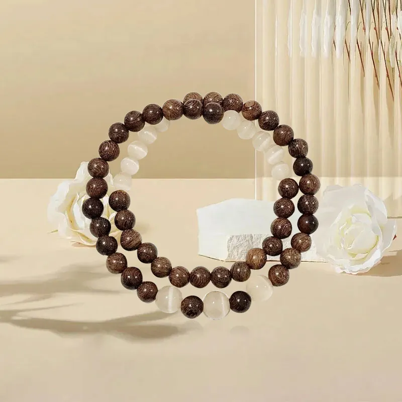 BNNYW Golden Sandalwood Bracelets Unisex-3