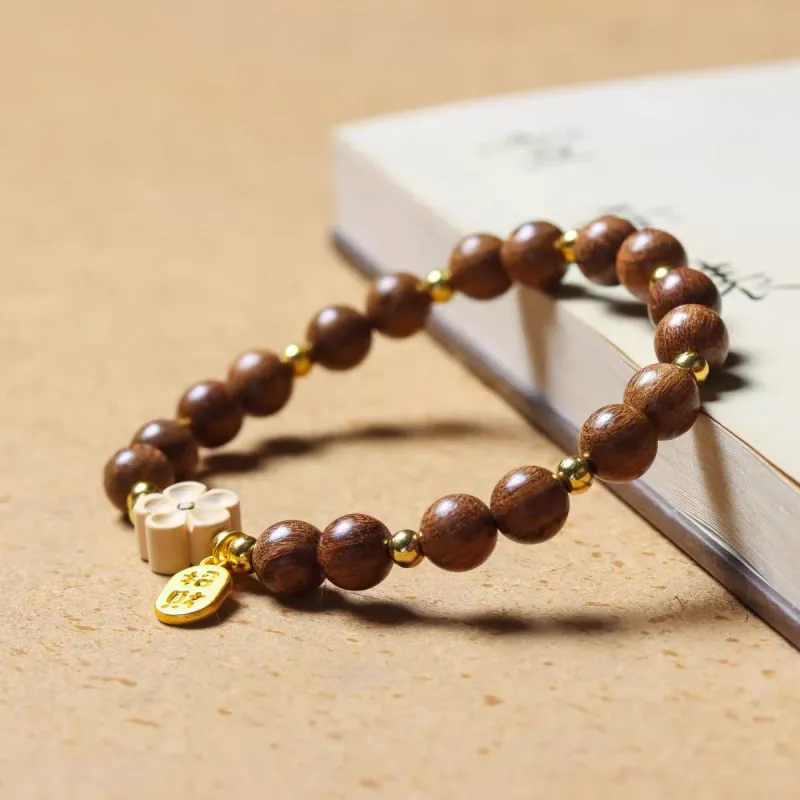 BNNYW Golden Sandalwood Bracelets Unisex-4