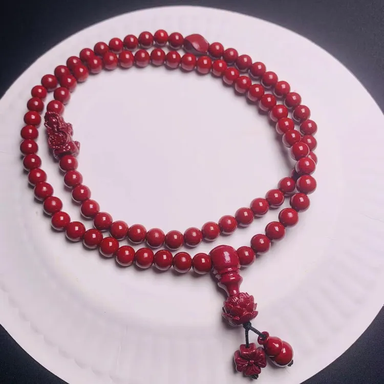 BNNYW Reconstructed Cinnabar Bracelets Unisex-5