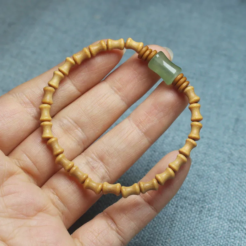 BNNYW Milky Agarwood Wooden Bracelets Unisex-1