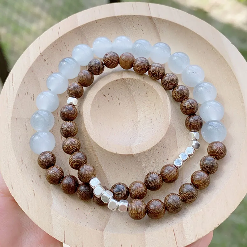 BNNYW Golden Sandalwood Bracelets Unisex-3
