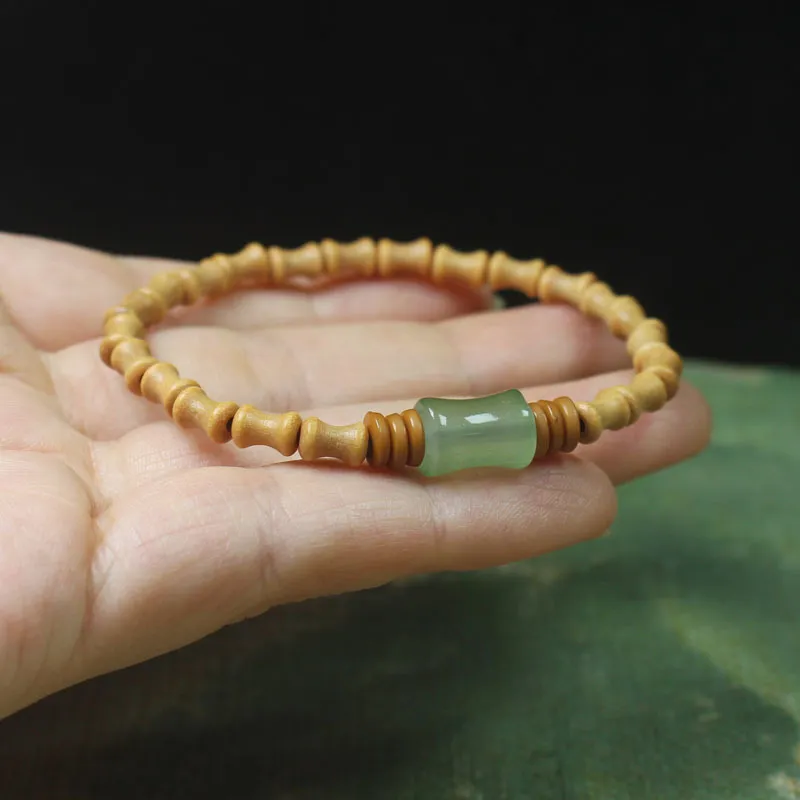 BNNYW Milky Agarwood Wooden Bracelets Unisex-3