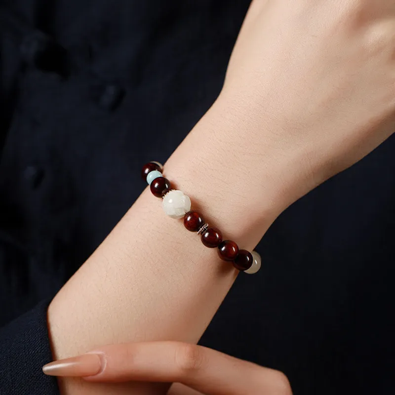BNNYW Bloodwood Wooden Bracelets Unisex-3