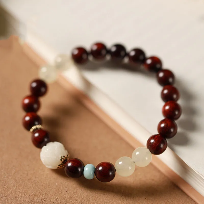 BNNYW Bloodwood Wooden Bracelets Unisex-5