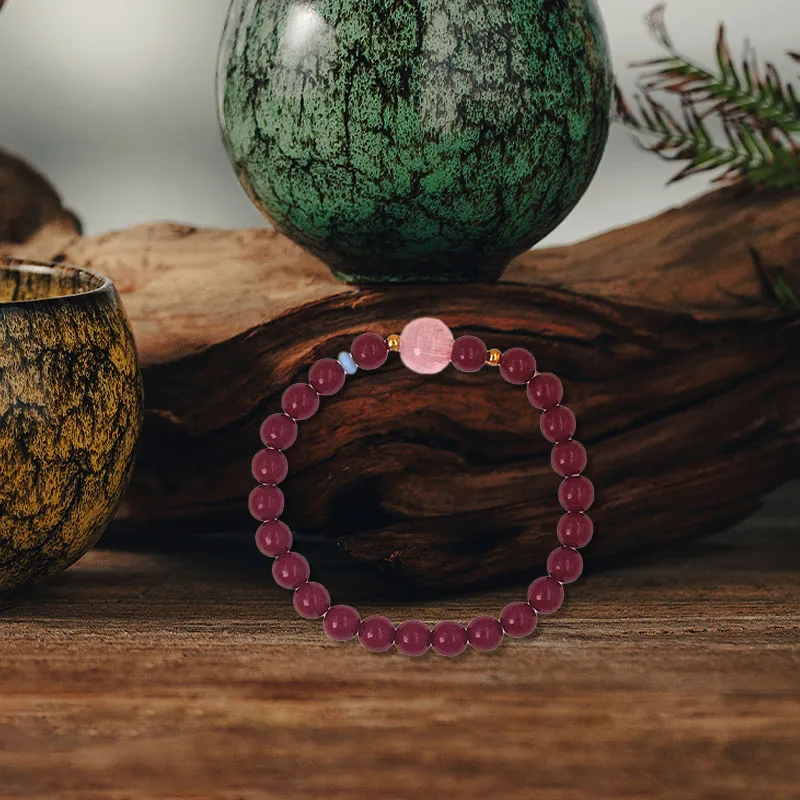 BNNYW Reconstructed Cinnabar Bracelets Unisex-1