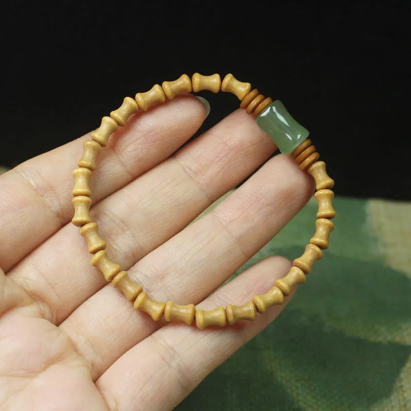 BNNYW Milky Agarwood Wooden Bracelets Unisex-5
