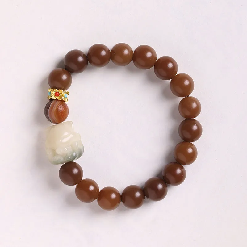 BNNYW Golden Sandalwood Bracelets Unisex-3