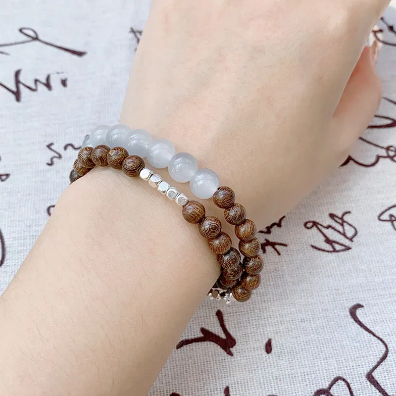 BNNYW Golden Sandalwood Bracelets Unisex-5