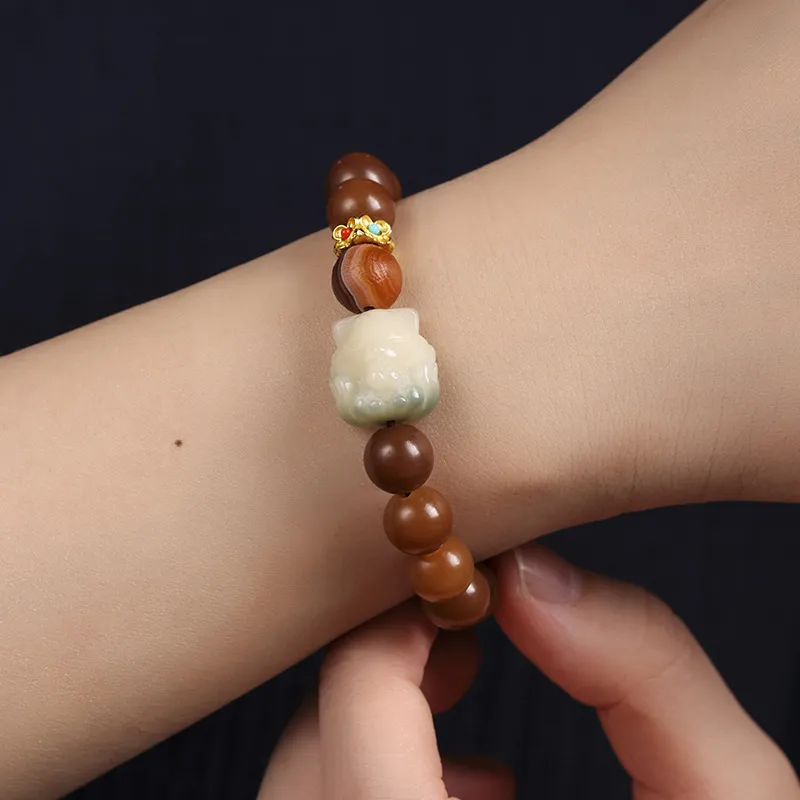 BNNYW Golden Sandalwood Bracelets Unisex-2