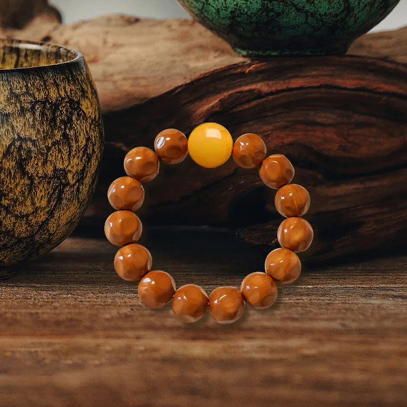 BNNYW Monkey Head Walnut Bracelets Unisex-4
