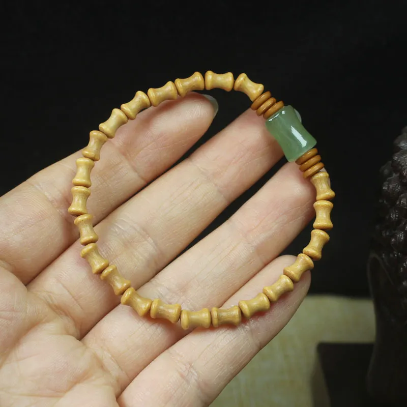 BNNYW Milky Agarwood Wooden Bracelets Unisex-4